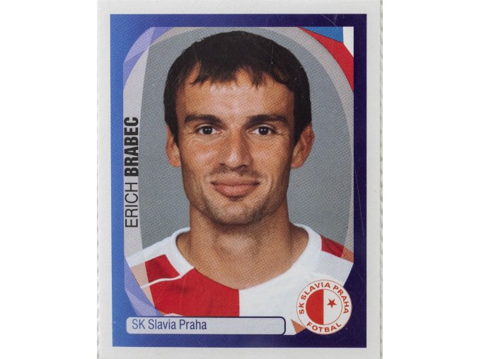 Officialní samolepka Champions league 200708, Panini, Slavia E.Brabec, 524 (1)