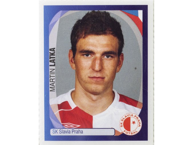 Officialní samolepka Champions league 200708, Panini, Slavia M.Latka, 523 (1)