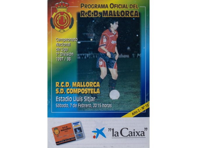 Programa Oficial del R.C.D. Mallorca vs. S.D. Compostela, 1998