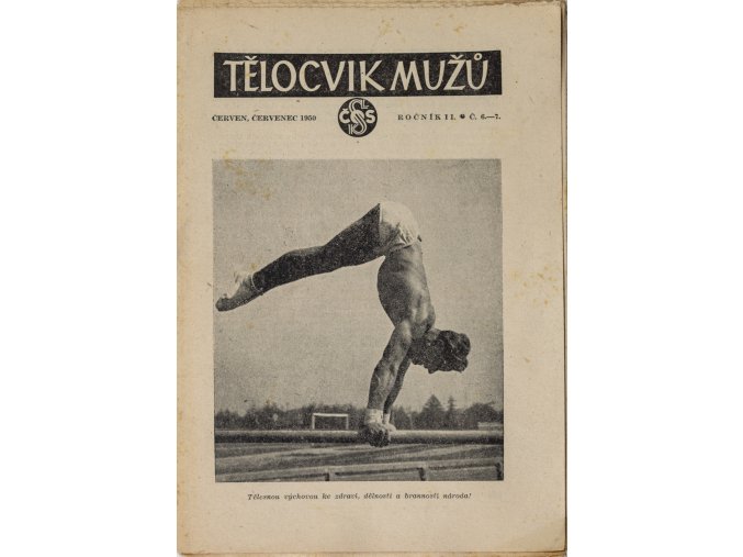 Brožura Sokol, Tělocvik mužů, 1950