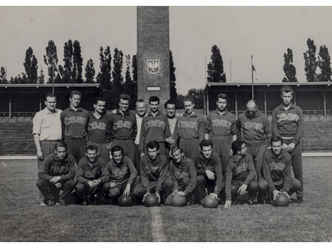Foto fotbalové reprezentace ČSSR v Německu