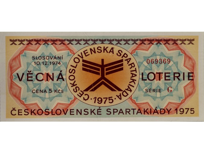 Los Věcná loterie Československé spartakiády, D,1975 (2)