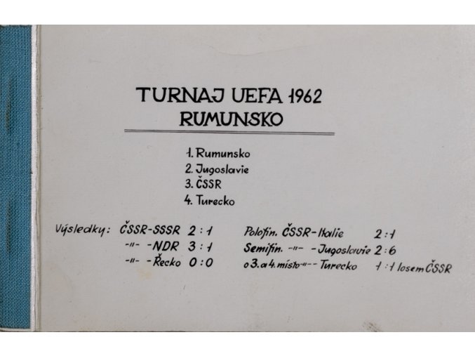 Soubor fotografií, fotbal, Turnaj UEFA, Rumunsko 1962 (1)