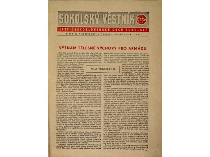 Věstník sokolský, 194817