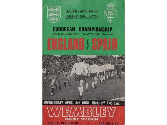 Program England v.Spain, 1968 (1)