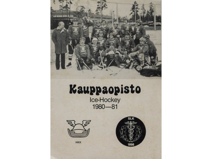 Program ročenka, Kauppaopisto, Ice hockey, 1980 81 (1)