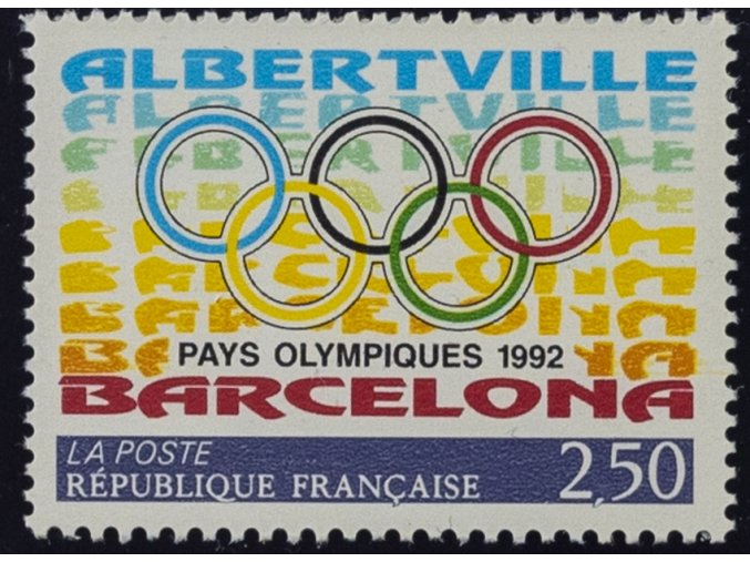 Známka Albertville Barcelona, 1992, 250