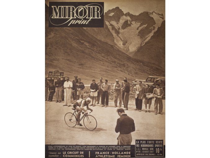 Noviny Le Miroir print, 1947, Tour de France (1)