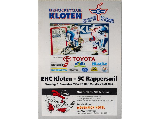 Program hokej, EHC Kloten v. SC Rapperswill, 1994