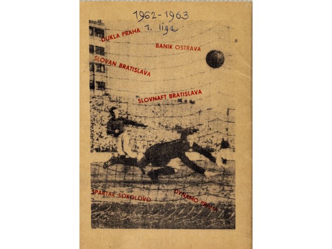 Soubor fotografií, fotbal, 1. liga, 1962 1963 (1)