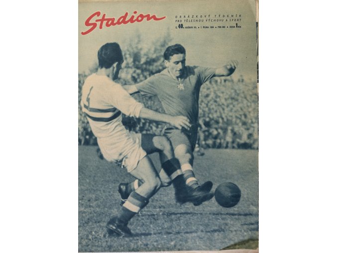 Časopis STADION, ročník III, 7.IX.1955, číslo 40 (1)