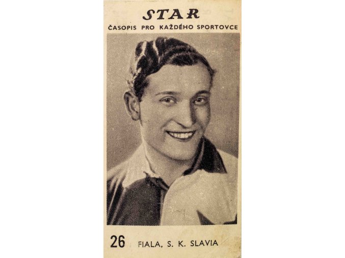 Kartička z časopisu STAR, 26, Fiala, S.K. Slavia (1)