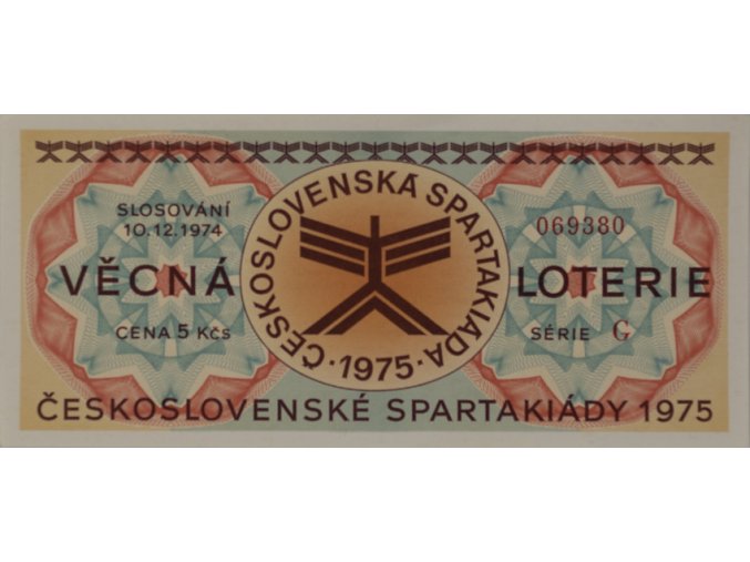 Los Věcná loterie Československé spartakiády, G,1975 III