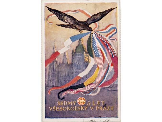 Dopisnice VII. slet všesokolský v Praze, DO K. Stroffa, 1920 II (2)