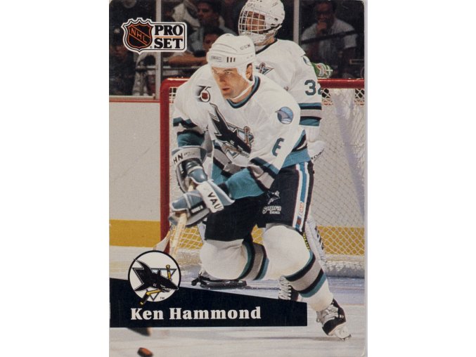 Hokejová kartička, Ken Hammond , San Jose Sharks, 1991 (1)