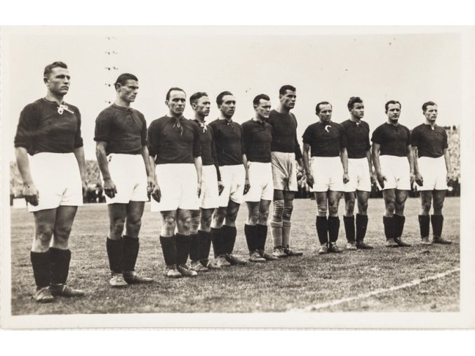 Pohlednice , finále Stř. poháru, AC Sparta Praha, 1936 (1)