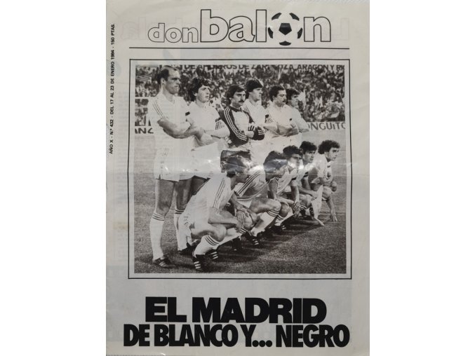Výstřižek z časopisu don Balon, EL Madrid... 1984