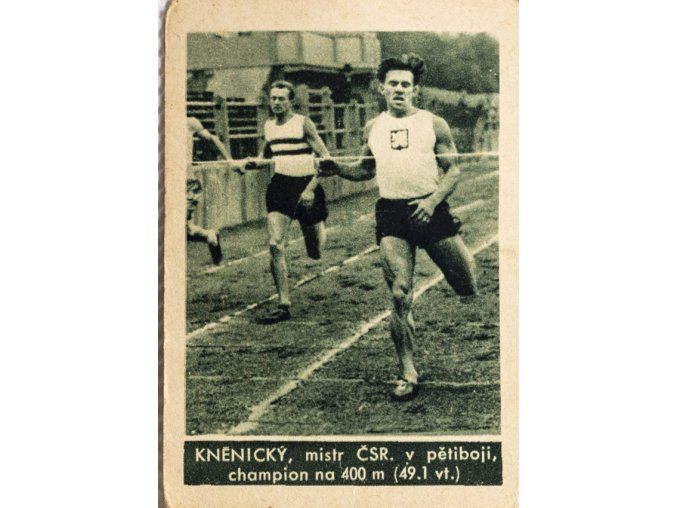 Kartička , Album sportovců, Kněnický č. 139