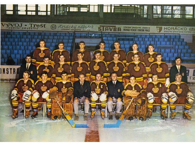 Pohlednice hokej, Dukla Jihlava, 1973 (1)