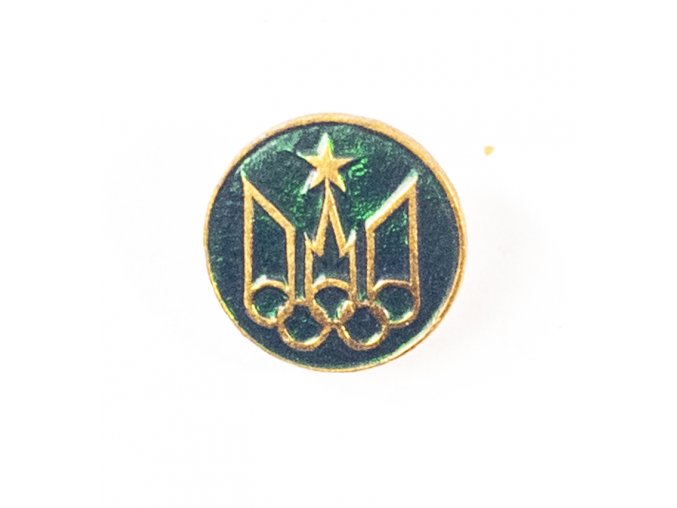 Odznak XXII. OH 1980, Moskva, kulatý, zelený (1)