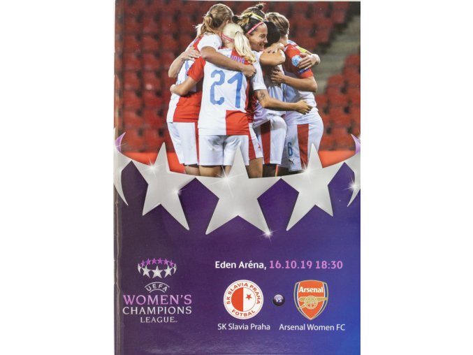 Program UEFA WOMENS CHAMPIONS LEAGUE SLAVIA vs. ARSENAL FC, 2019