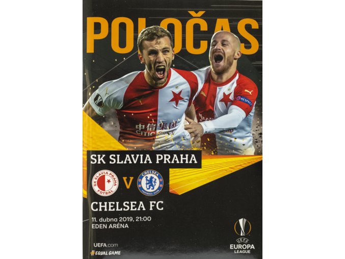 Program Europa LEAGUE SLAVIA vs. Chelsea, 2019