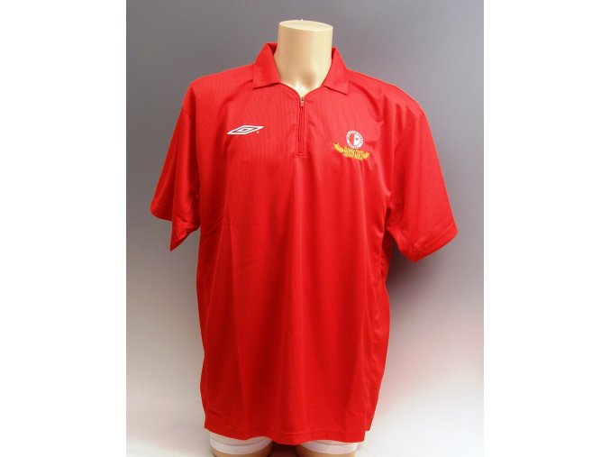 Tričko POLO, UMBRO, SK Slavia Praha , Mistr ligy, 20072008 červené, XXL (1)