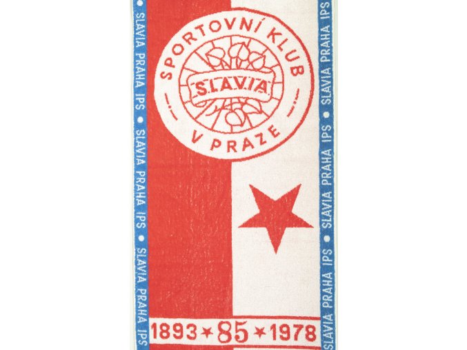 Ručník Slavia Praha IPS, 1893 1975, 85 let