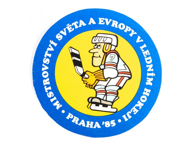 Samolepka 1985, MS Hokej Praha , hokejista 1