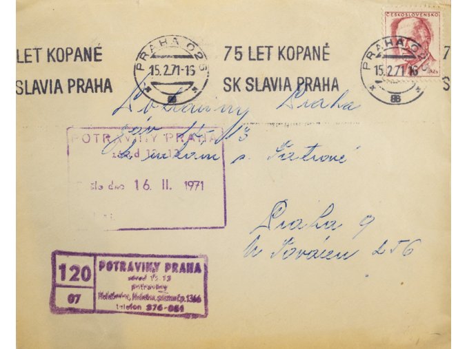 CELISTVOST 75 let kopané SK SLAVIA PRAHA , Potraviny (1) 1