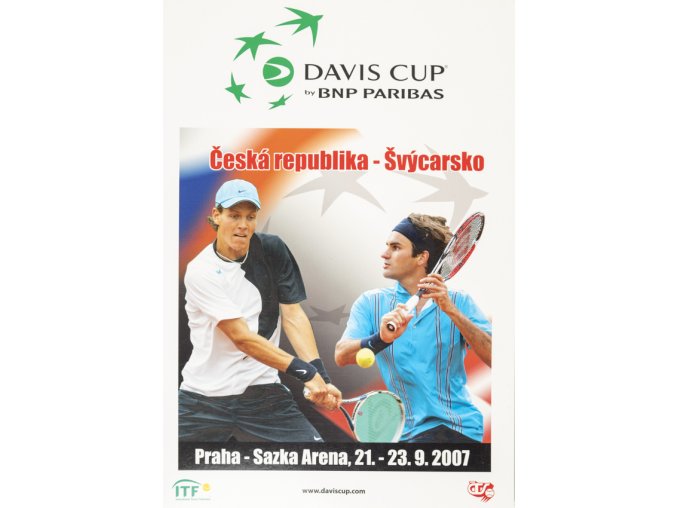 Official Program Davis Cup, CZ v. Švýcarsko, 2007
