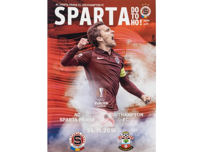 Program fotbal, UEFA, Sparta v. Southhampton FC, 2016