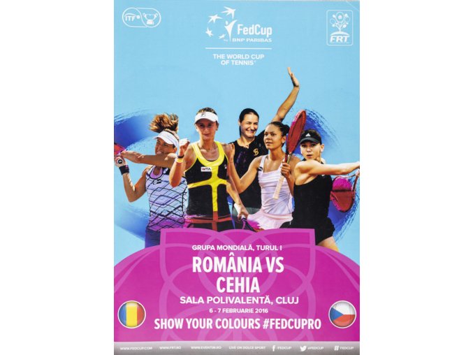 Program, Fed Cup , Romania v. Cehia, 2016