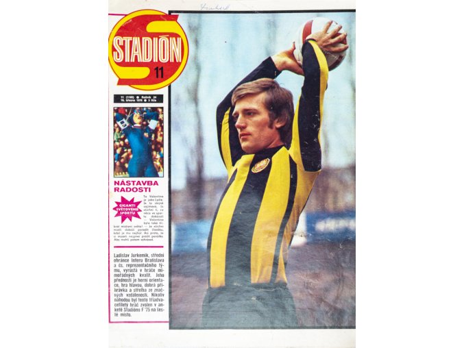 Časopis STADION, ročník 24, 16. III. 1976, číslo 11