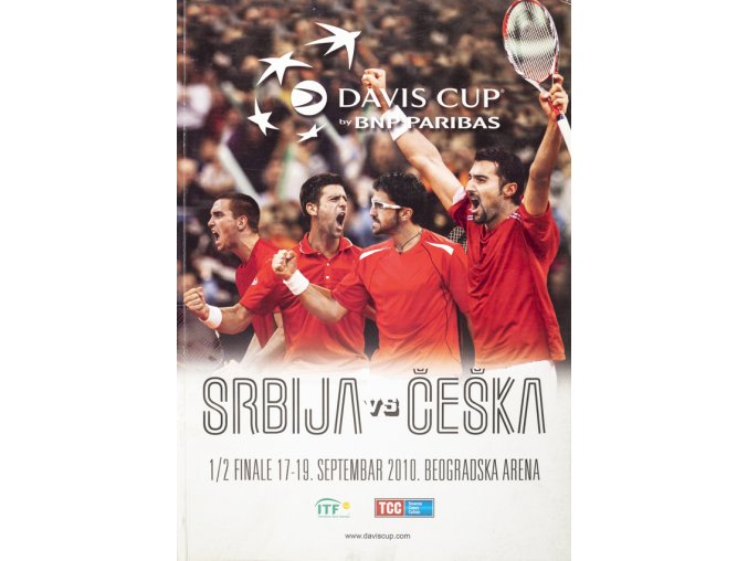 Official Program Davis Cup, Srbija v. Češka, 2010 1