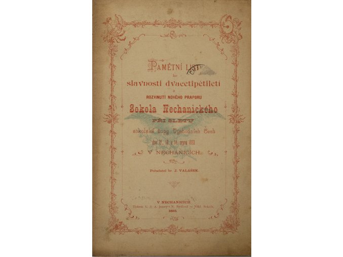 Časopis, 25. let Sokola v Nechanicích, 1893