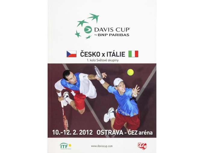 Official Program Davis Cup, CZ v. Itálie, 2012