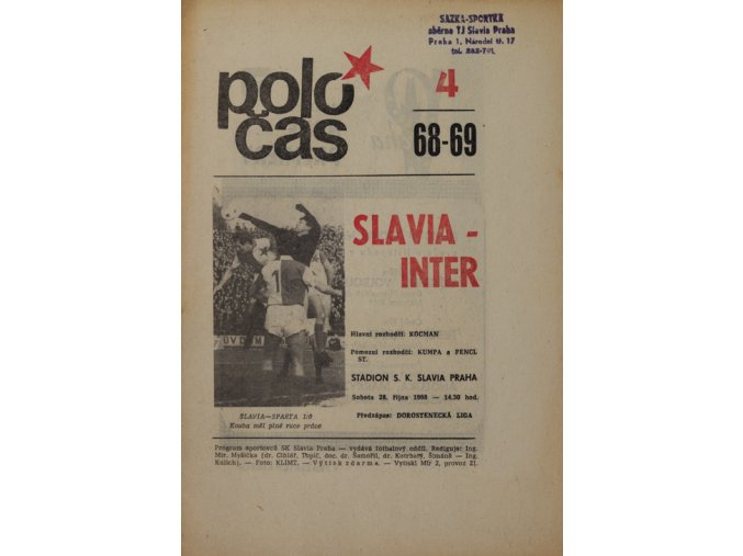 Poločas Slavia vs. Inter Bratislava , 1968v (4)