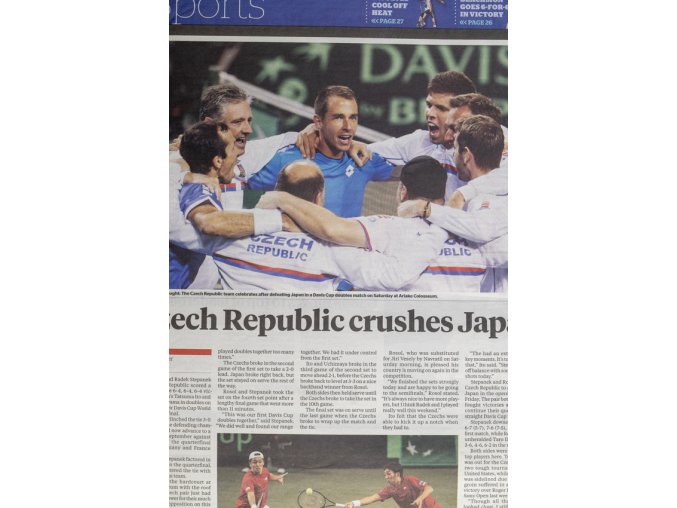 Noviny, On Sunday, Japan Times, Czech republic crushes Japan, 2014 (2)
