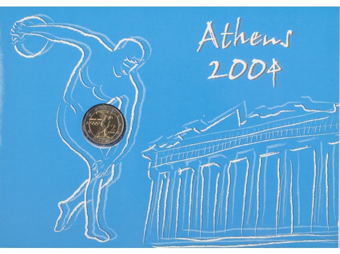 Pamětní mince 2 Euro, FDC, Athény, 2004 (3)