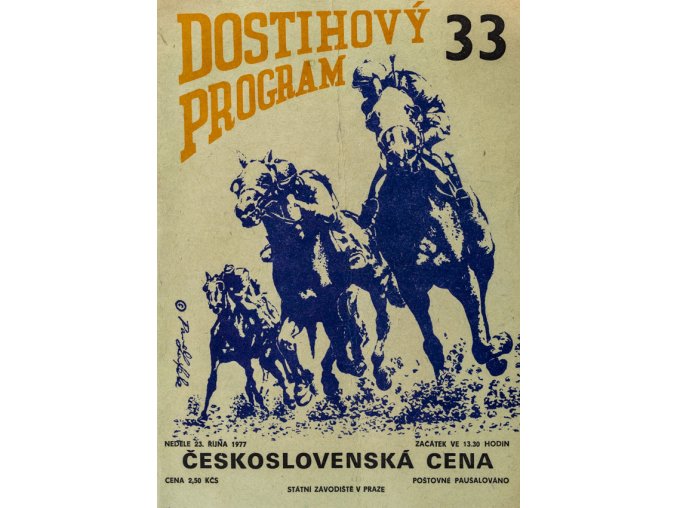 Dostihový program č. 33, 1977