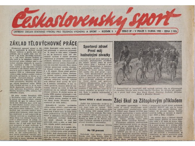 Noviny Československý sport, 271963