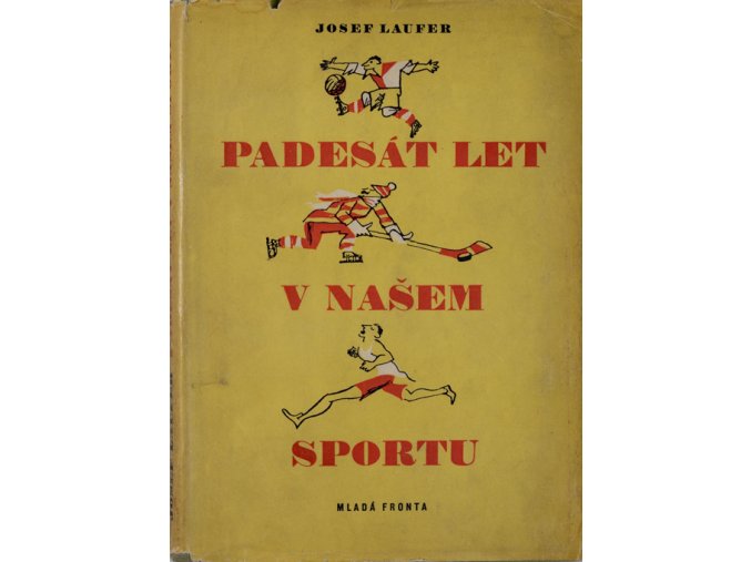 Kniha Josef Laufer, Padesát let v našem sportu. Podpis Laufer.DSC 6414