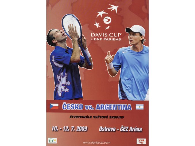 Program, ČR v. Argentina, Davis Cup, 2009