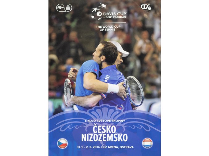 Official Program Davis Cup, CZ v. Nizozemsko, 2014