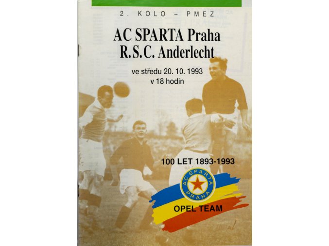 Program PMEZ, Sparta Praha vs. R.S.C. Anderlecht, 1993