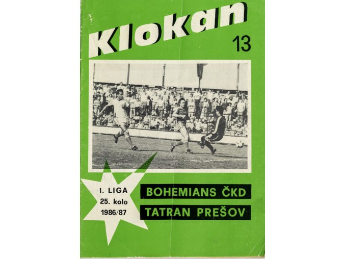 Program Klokan, Bohememians ČKD v. Tatran Prešov, 198687