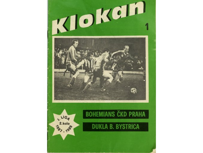 Program Klokan, S Bohemians vs. Dukla B. Bystrica, 198788