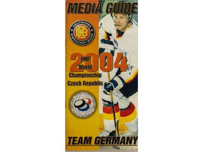 Media Guide 2004 IIHF WCH hockey Praha, Germany
