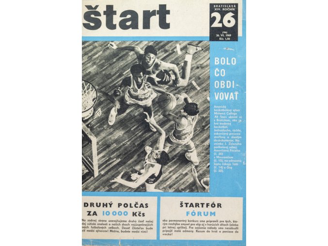 Časopis ŠTART, ročník XIV, 26. VI. 1969, číslo 26